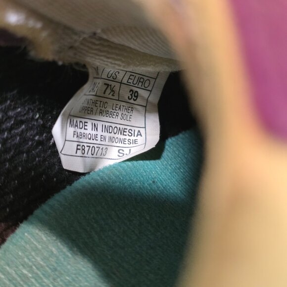 Onitsuka Tiger Rio Runner Shoes Purple synthetic suede White/Lime Green Size 7.5 - Picture 10 of 10